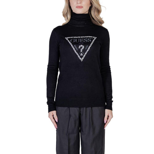 Guess Black Viscose Sweater - Arichezz.store