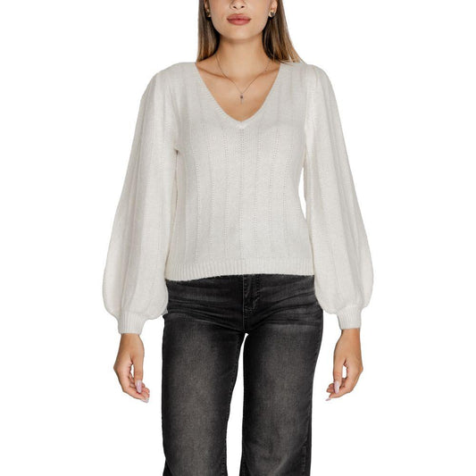 Guess White Polyester Sweater - Arichezz.store