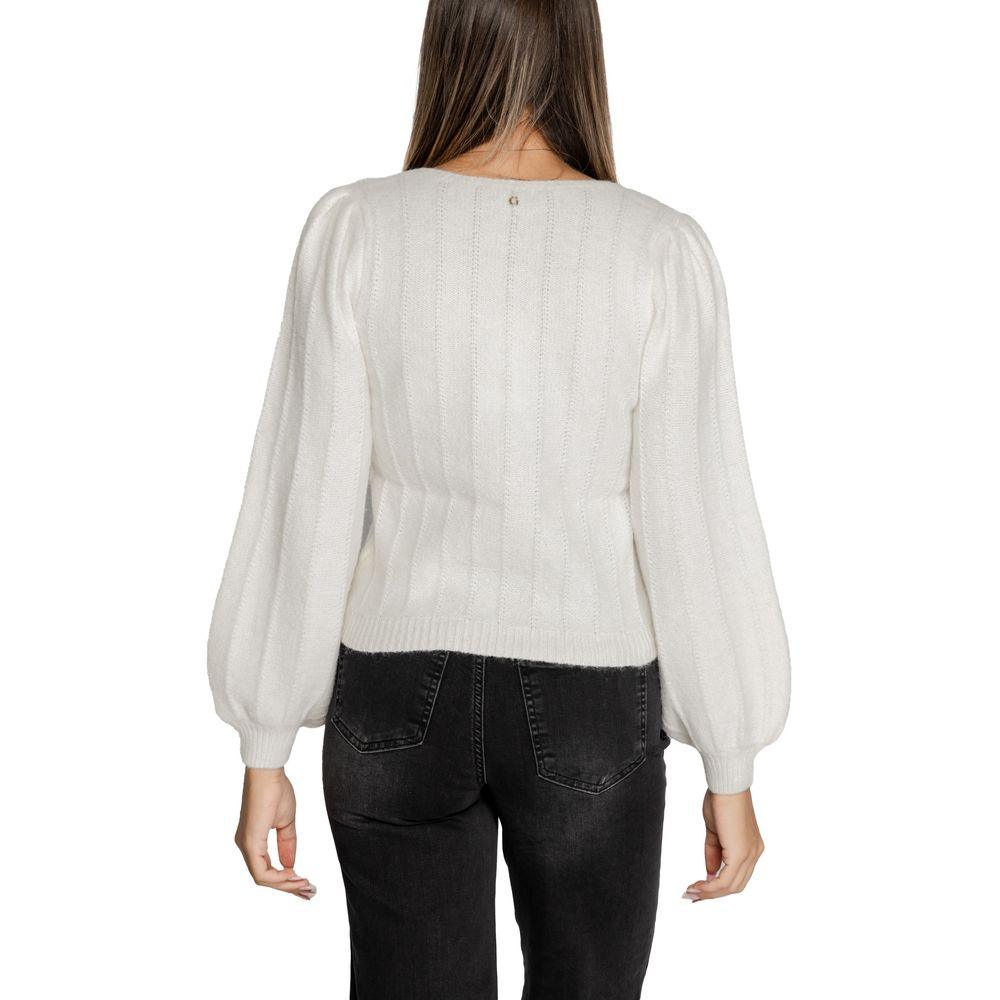 Guess White Polyester Sweater - Arichezz.store