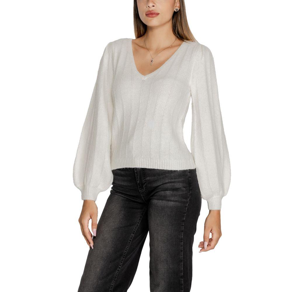 Guess White Polyester Sweater - Arichezz.store