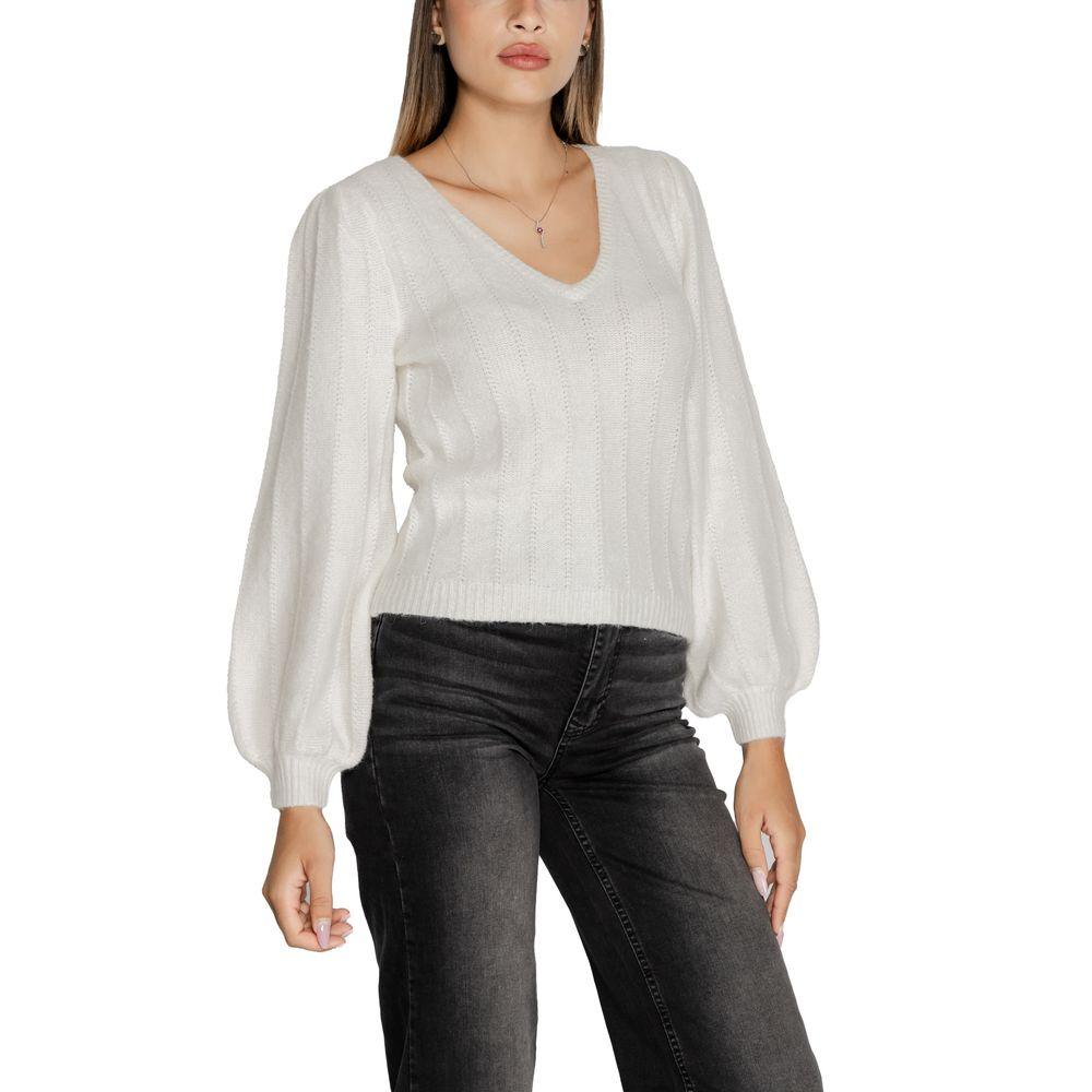 Guess White Polyester Sweater - Arichezz.store