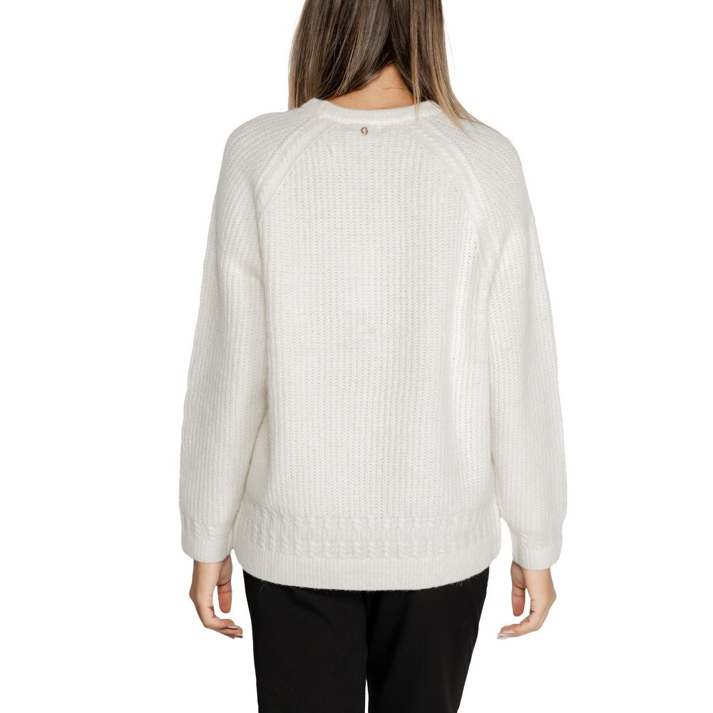 Guess White Polyester Sweater - Arichezz.store