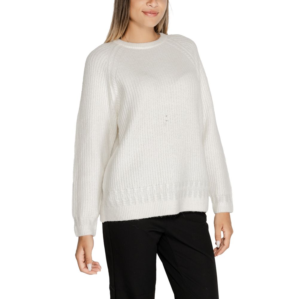 Guess White Polyester Sweater - Arichezz.store