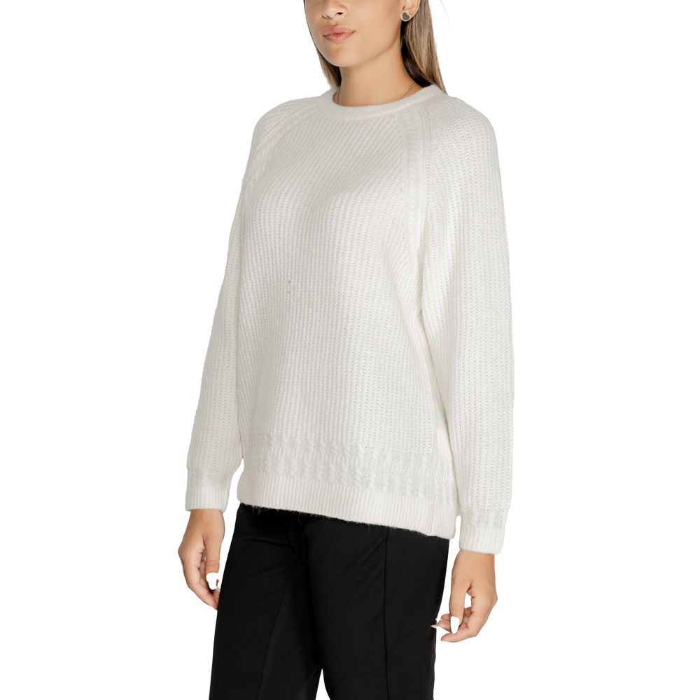 Guess White Polyester Sweater - Arichezz.store