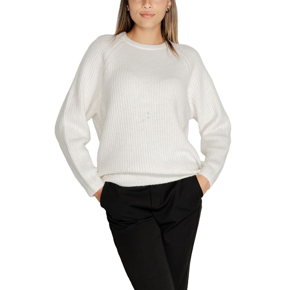 Guess White Polyester Sweater - Arichezz.store