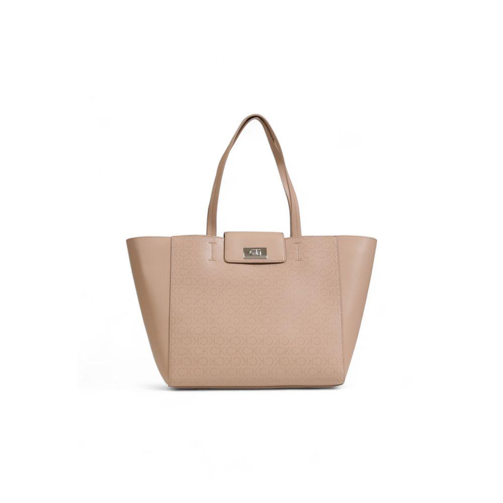 Calvin Klein Beige Recycled Polyester Handbag - Arichezz.store