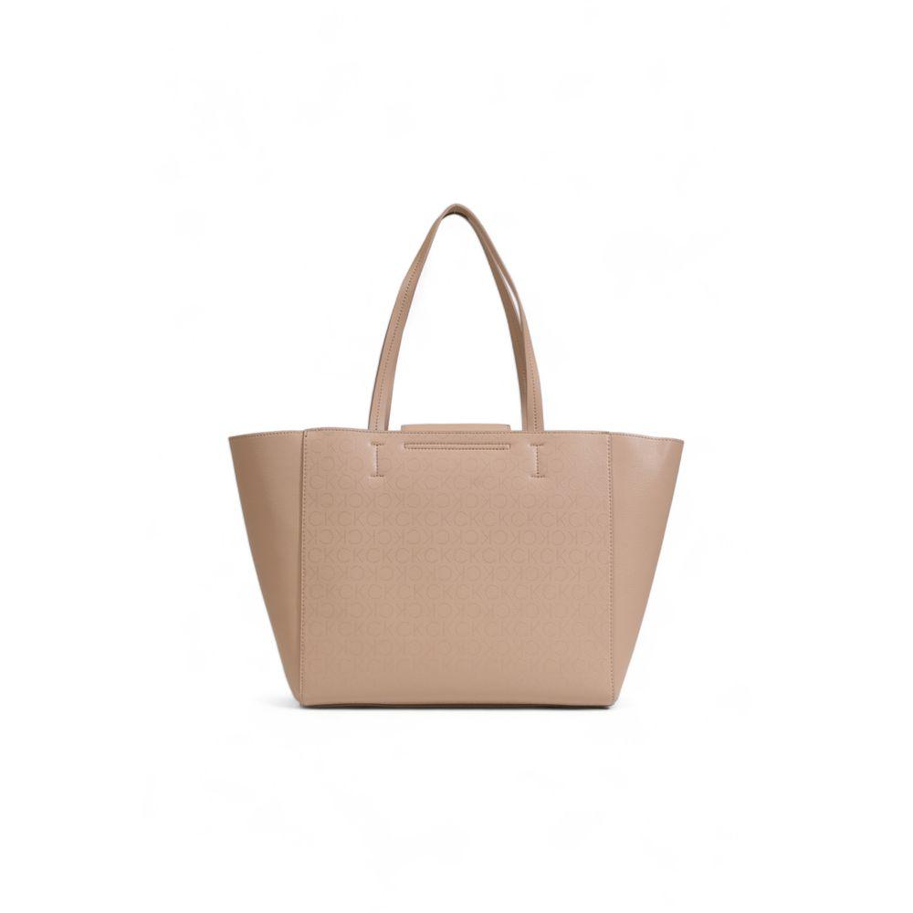 Calvin Klein Beige Recycled Polyester Handbag - Arichezz.store