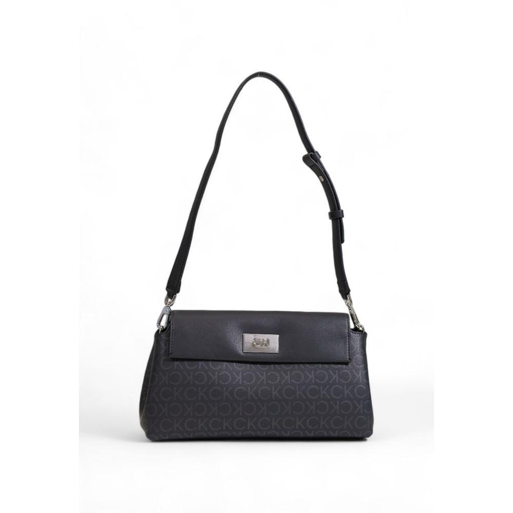 Calvin Klein Black Recycled Polyester Handbag - Arichezz.store