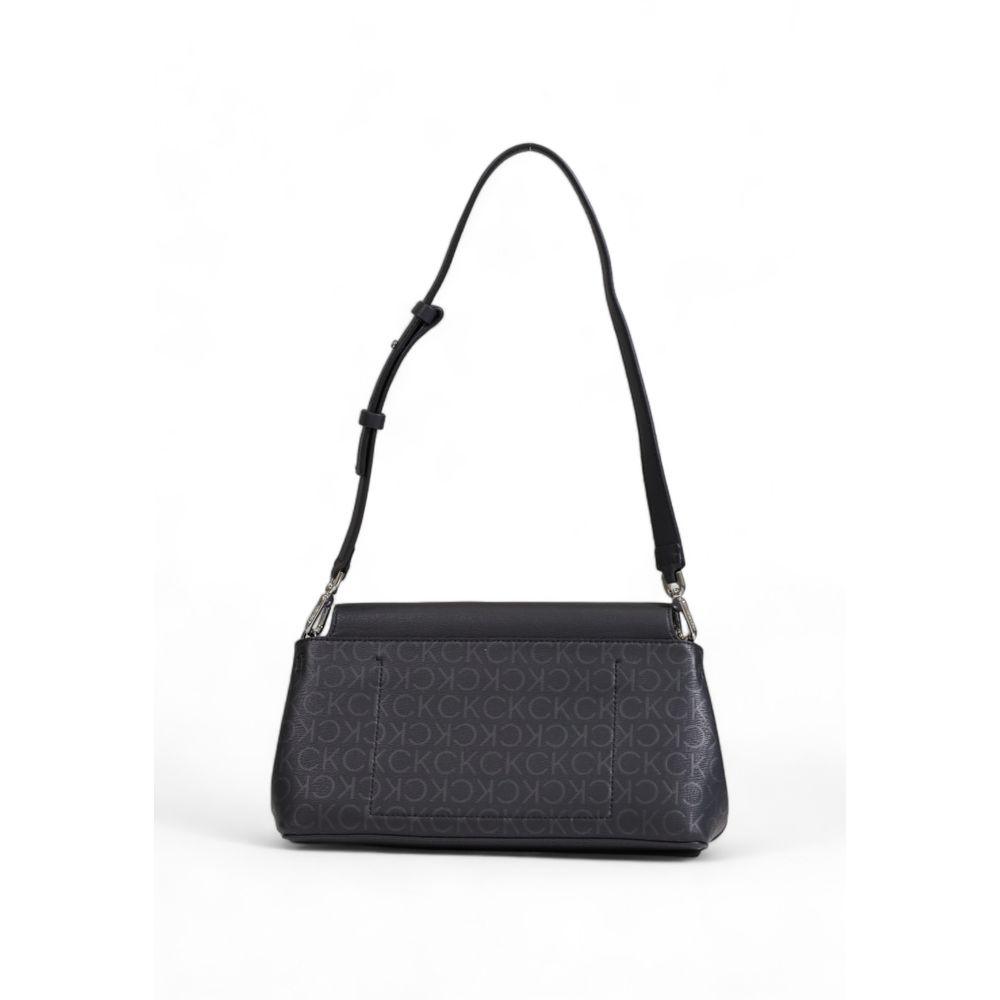 Calvin Klein Black Recycled Polyester Handbag - Arichezz.store