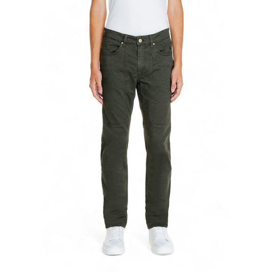 Jeckerson Green Cotton Jeans & Pant - Arichezz.store