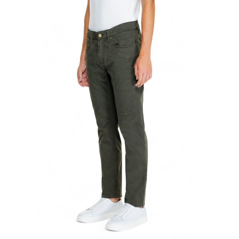 Jeckerson Green Cotton Jeans & Pant - Arichezz.store