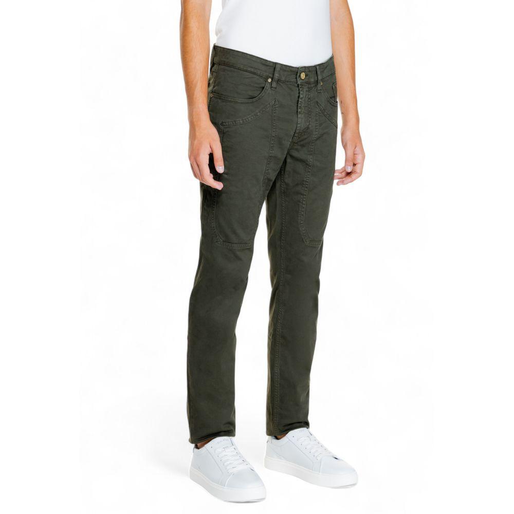 Jeckerson Green Cotton Jeans & Pant - Arichezz.store