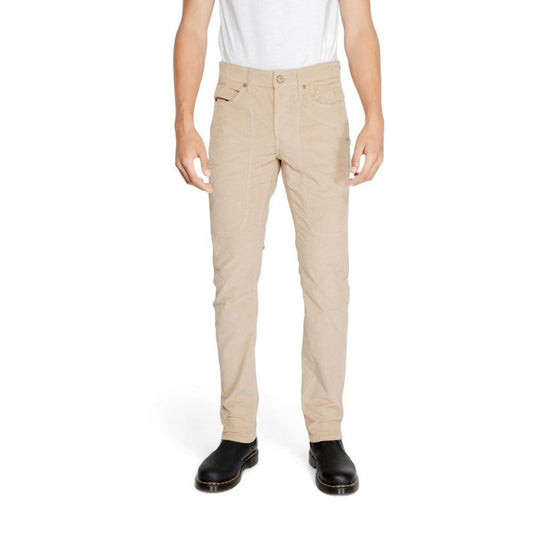 Jeckerson Beige Cotton Jeans & Pant - Arichezz.store