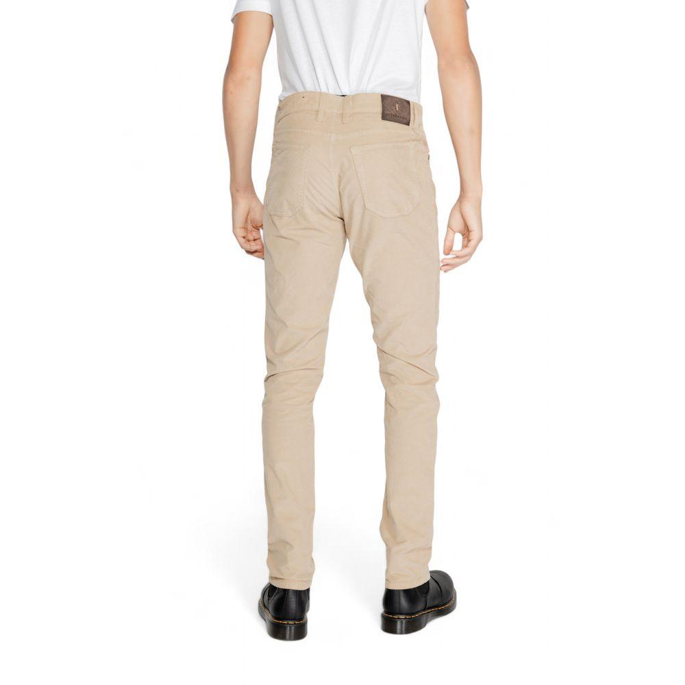 Jeckerson Beige Cotton Jeans & Pant - Arichezz.store