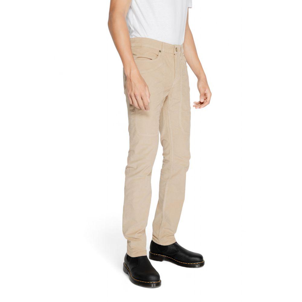 Jeckerson Beige Cotton Jeans & Pant - Arichezz.store