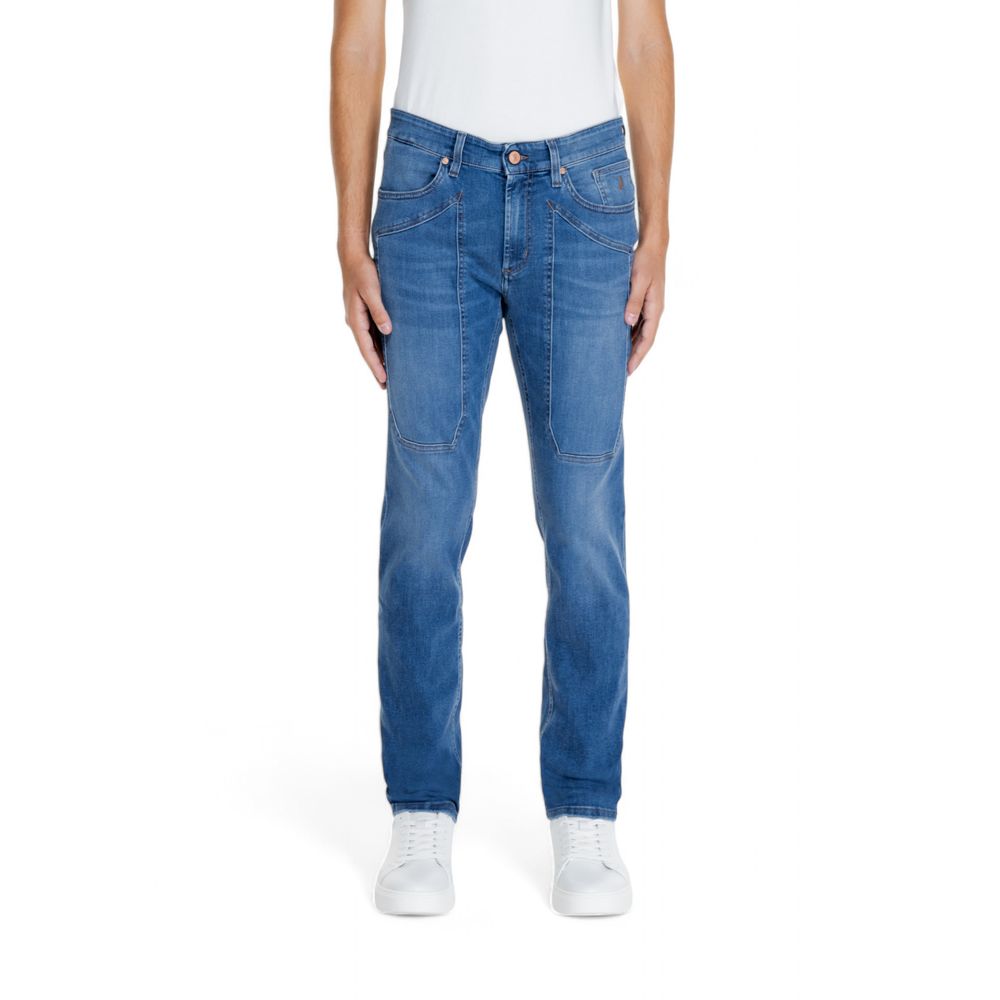 Jeckerson Blue Cotton Jeans & Pant - Arichezz.store