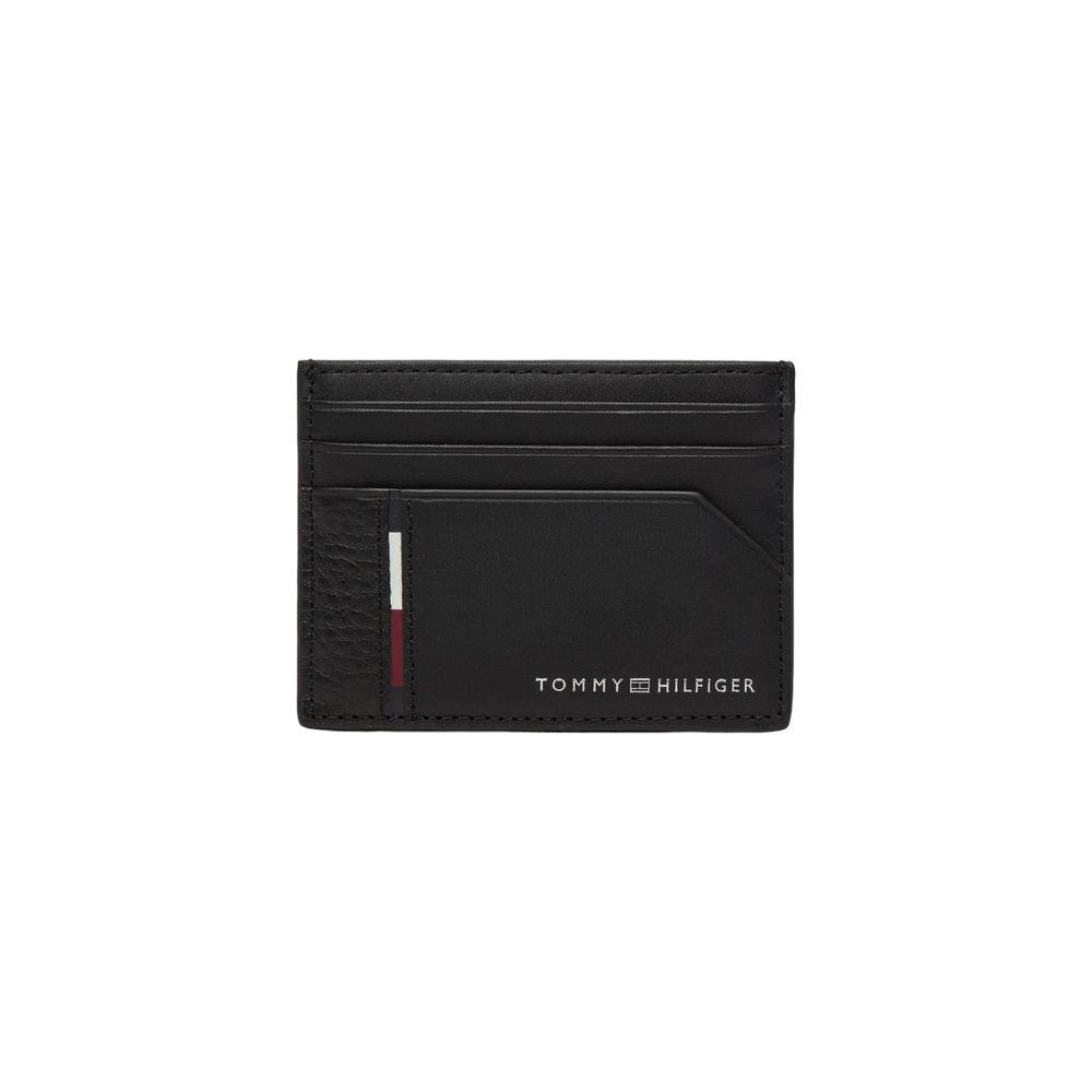 Tommy Hilfiger Black Leather Wallet for Men - Arichezz.store