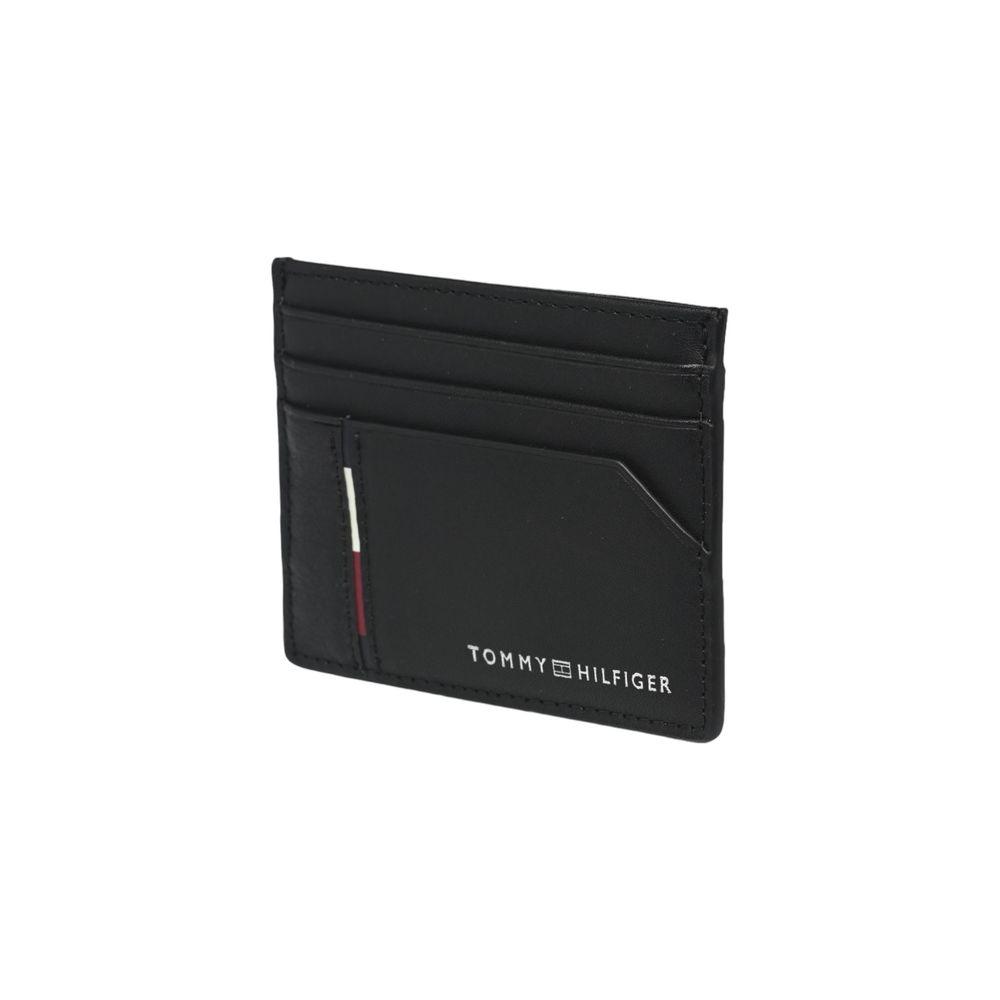 Tommy Hilfiger Black Leather Wallet for Men - Arichezz.store