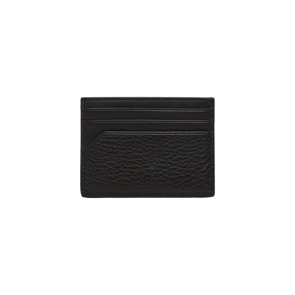 Tommy Hilfiger Black Leather Wallet for Men - Arichezz.store