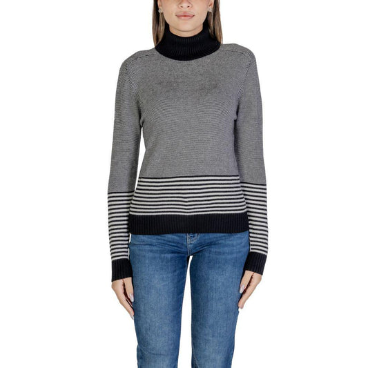 Sandro Ferrone Black And White Viscose Sweater - Arichezz.store