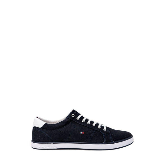 Tommy Hilfiger Men's Blue Cotton Sneakers - Arichezz.store