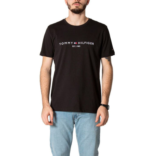 Tommy Hilfiger Black Cotton T-Shirt - Arichezz.store