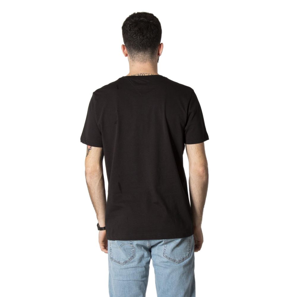 Tommy Hilfiger Black Cotton T-Shirt - Arichezz.store