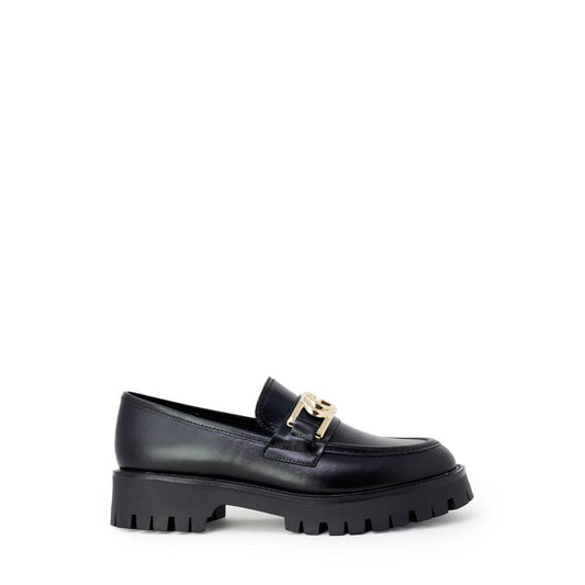 Guess Black Leather Flat Shoe - Arichezz.store