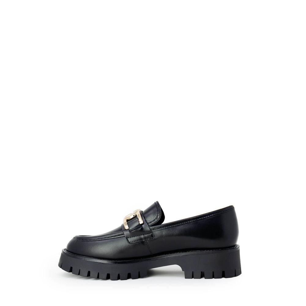 Guess Black Leather Flat Shoe - Arichezz.store