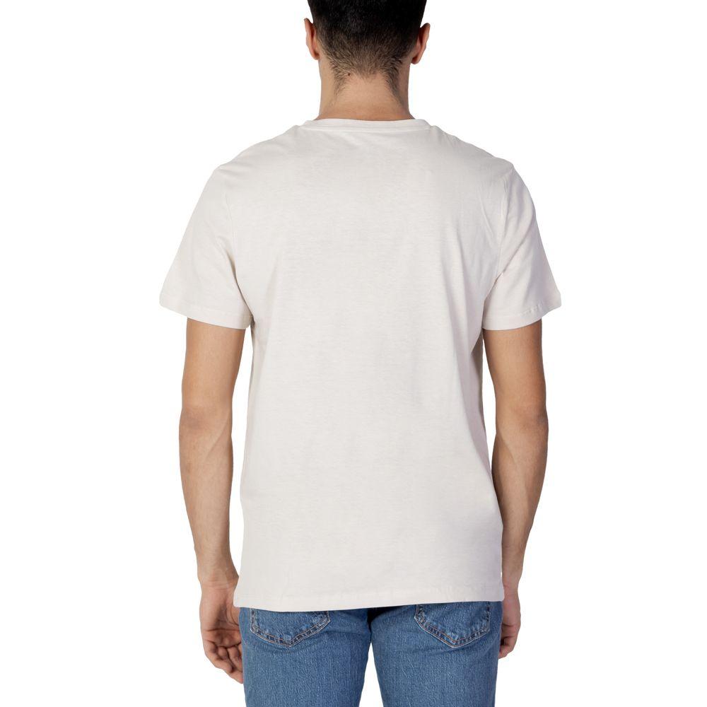 Jack Jones Beige Cotton T-Shirt