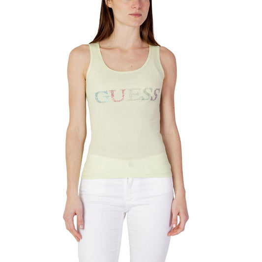 Guess Green Cotton Tops & T-Shirt - Arichezz.store