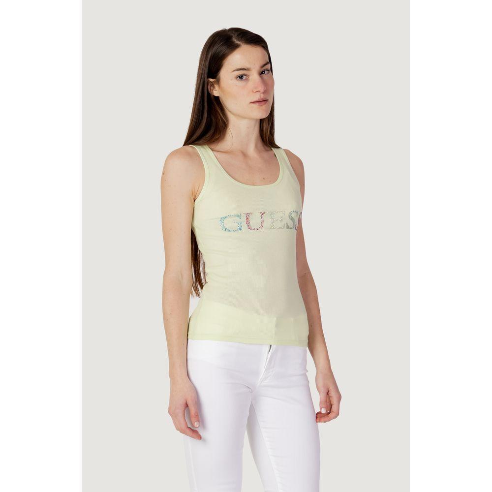 Guess Green Cotton Tops & T-Shirt - Arichezz.store