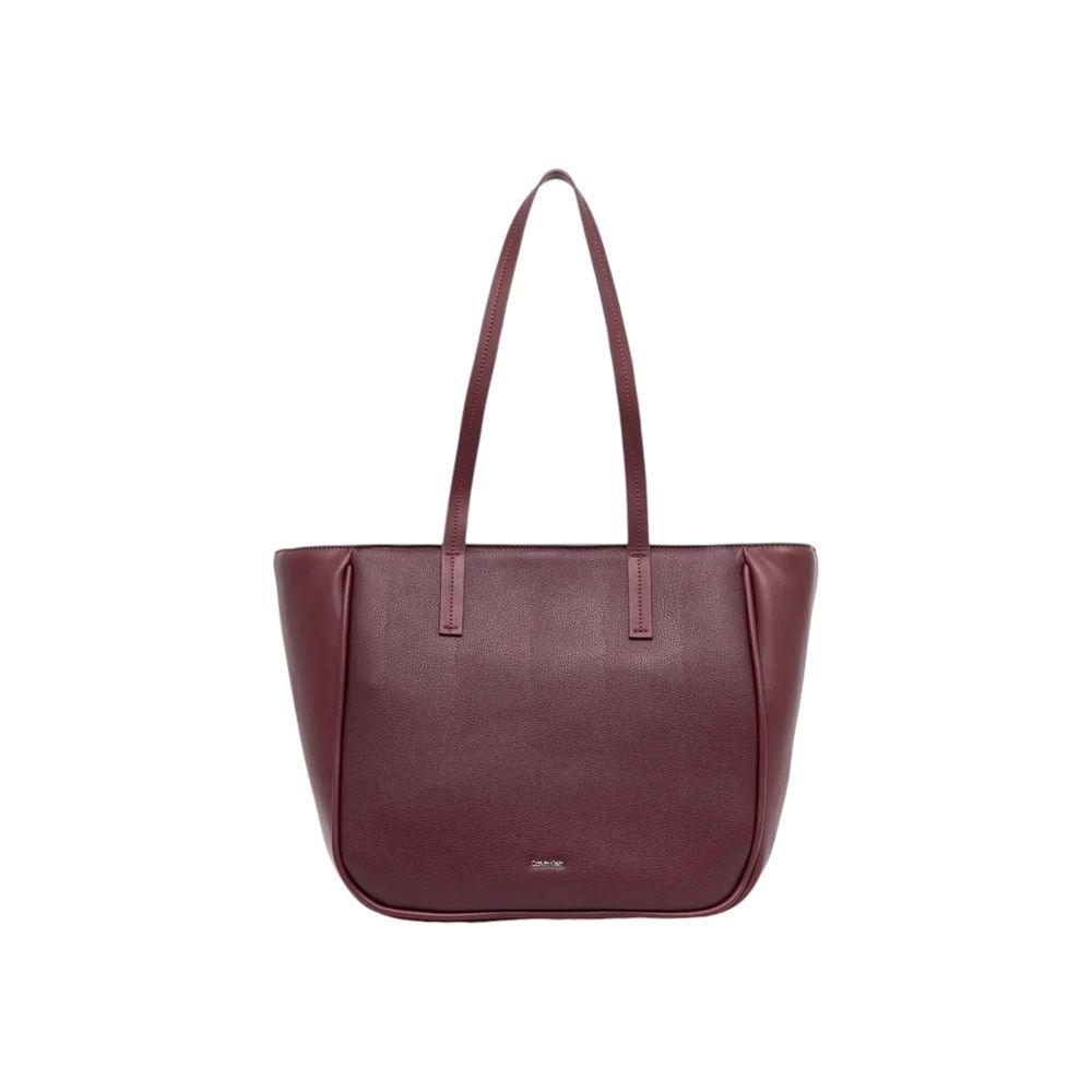 Calvin Klein Bordeaux Polyethylene Handbag - Arichezz.store