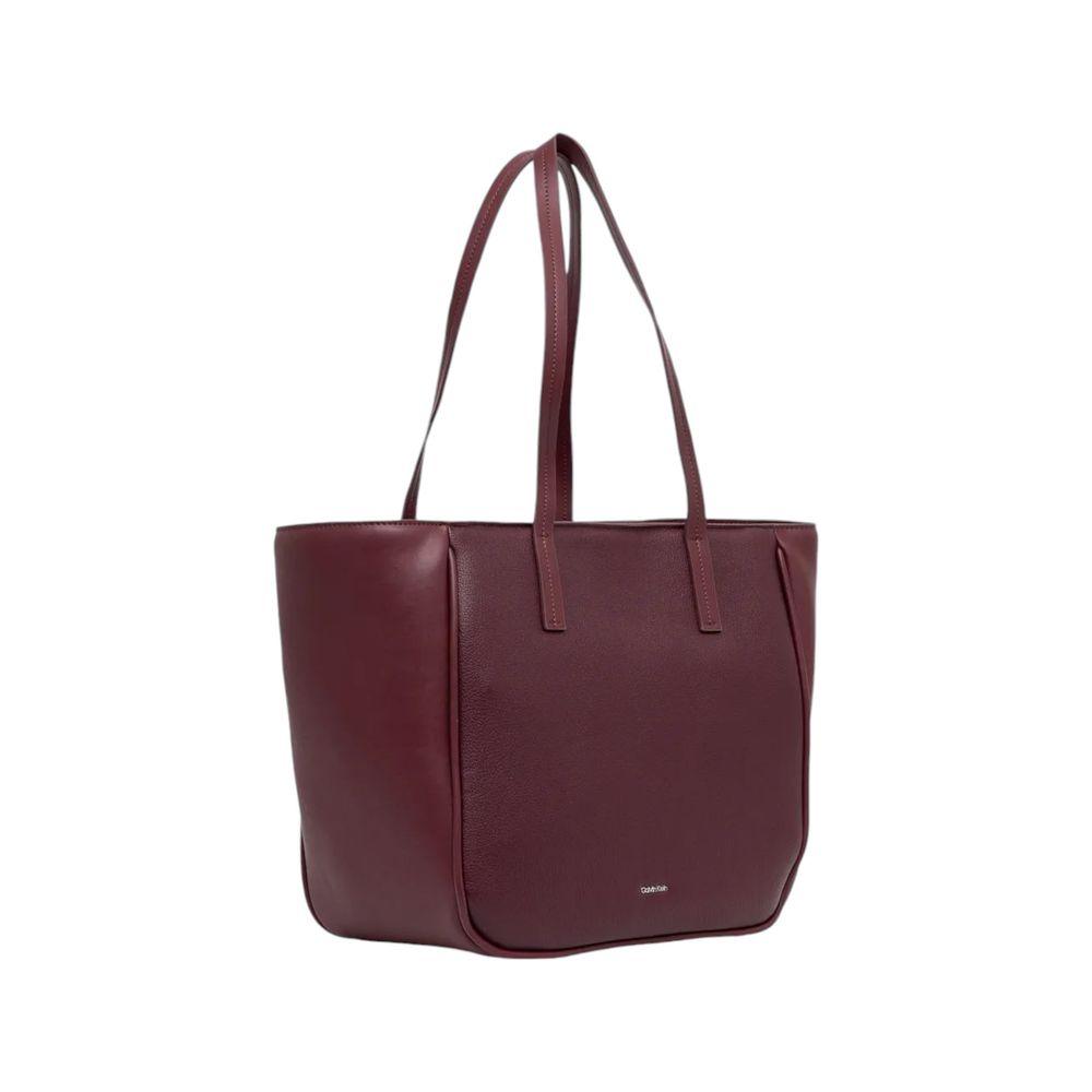 Calvin Klein Bordeaux Polyethylene Handbag - Arichezz.store