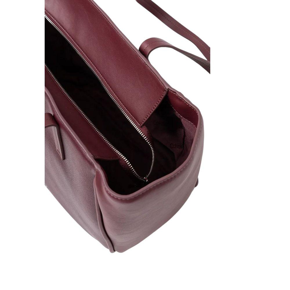 Calvin Klein Bordeaux Polyethylene Handbag - Arichezz.store