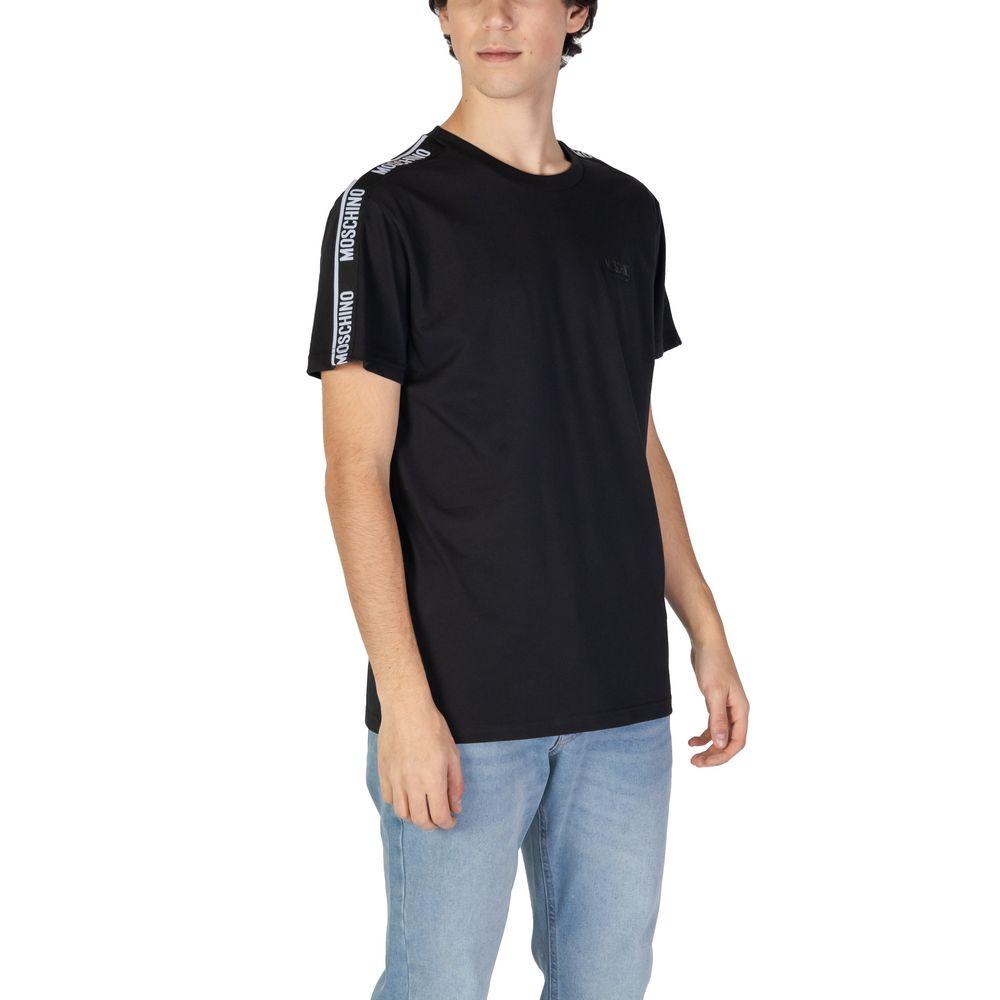 Moschino Black Cotton T-Shirt - Arichezz.store