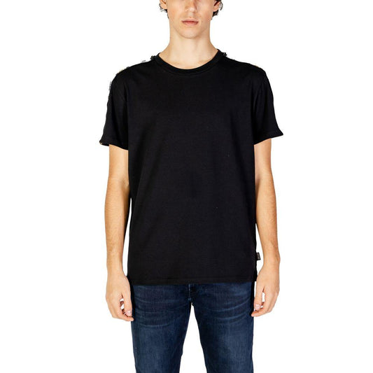 Moschino Black Cotton T-Shirt - Arichezz.store