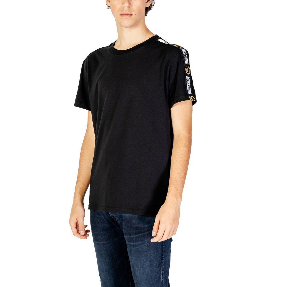 Moschino Black Cotton T-Shirt - Arichezz.store