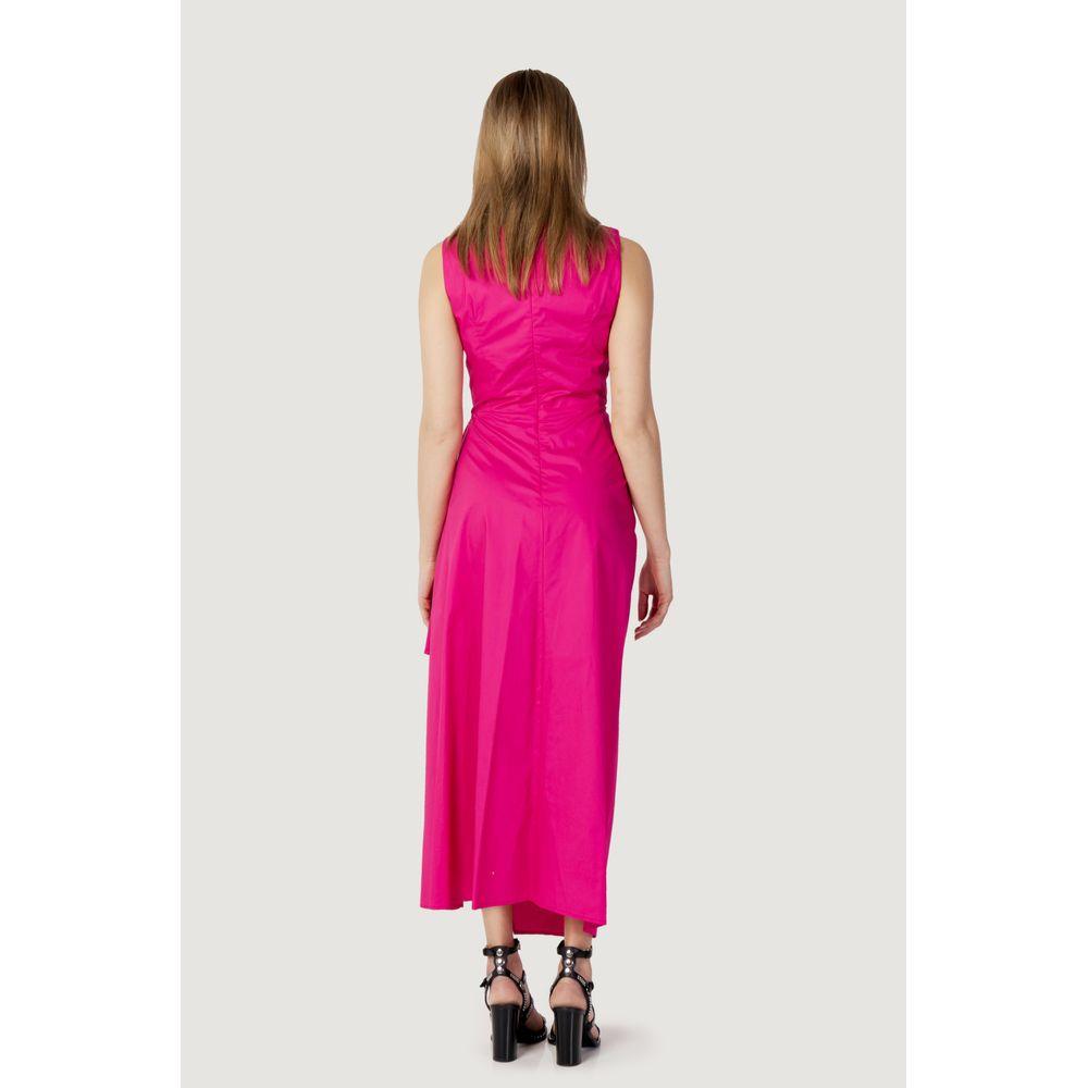 Sandro Ferrone Pink Cotton Long Dress