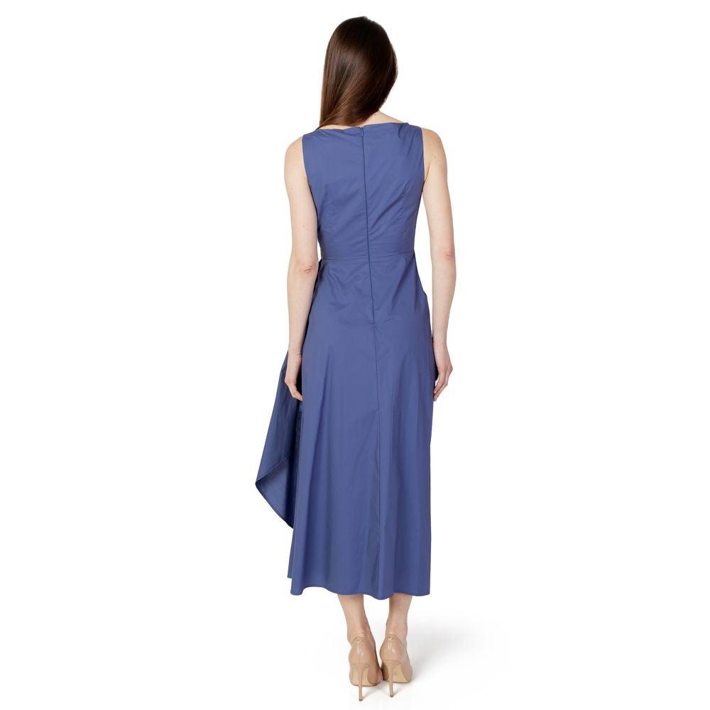 Sandro Ferrone Women's Blue Cotton Long Dress