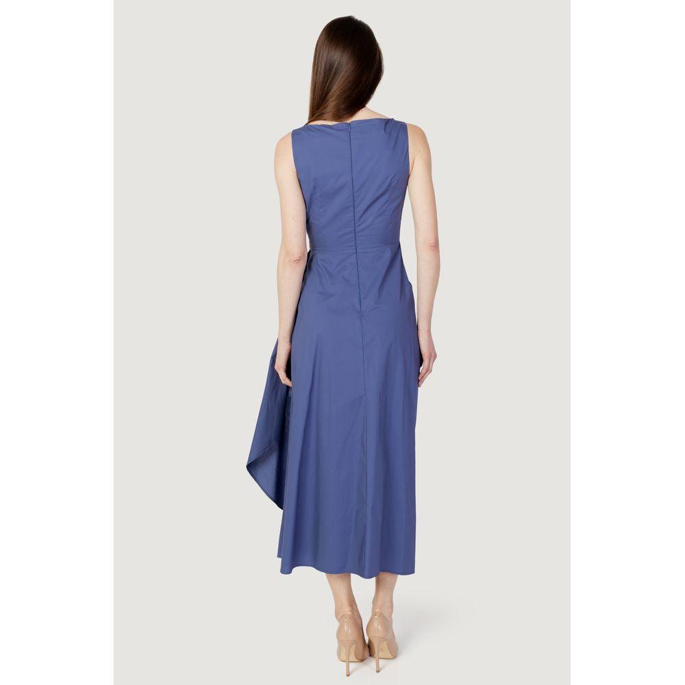 Sandro Ferrone Women's Blue Cotton Long Dress