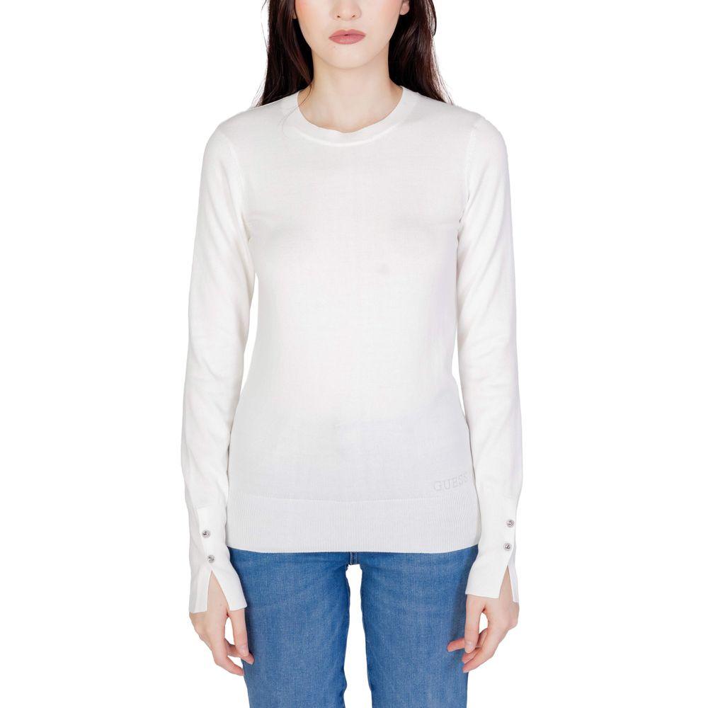 Guess White Cotton Tops & T-Shirt - Arichezz.store