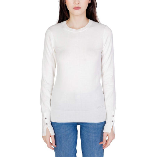 Guess White Cotton Tops & T-Shirt - Arichezz.store