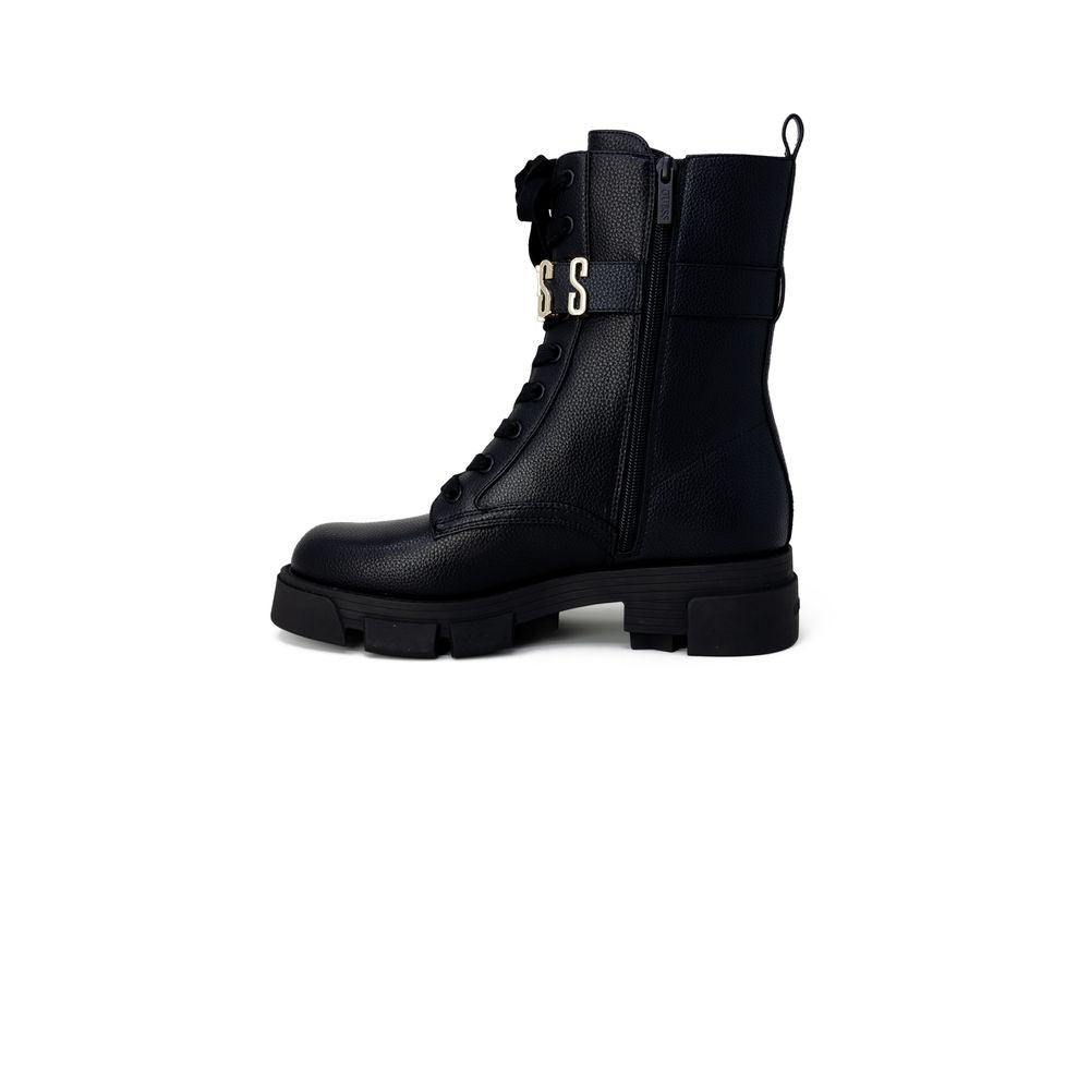 Guess Black Synthetic Leather Boot - Arichezz.store