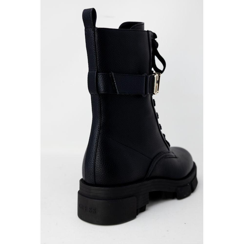 Guess Black Synthetic Leather Boot - Arichezz.store