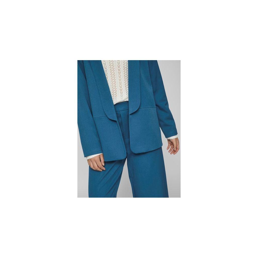 Vila Clothes Blue Polyester Suits & Blazer