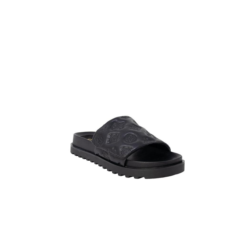 Guess Black Synthetic Material Sandal - Arichezz.store