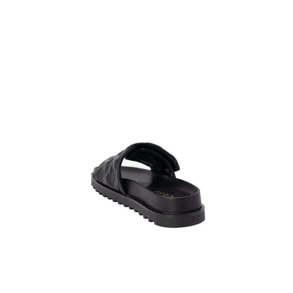 Guess Black Synthetic Material Sandal - Arichezz.store