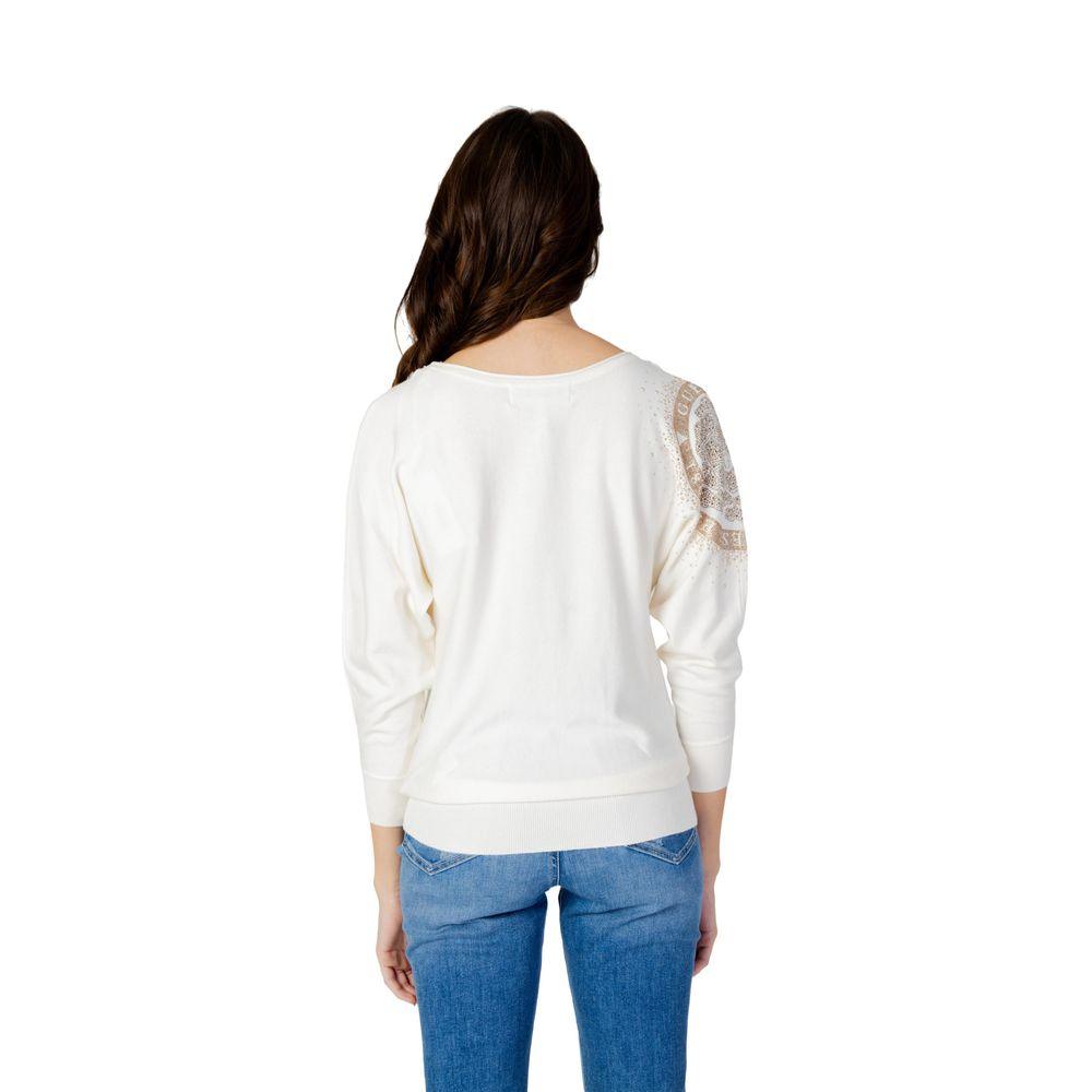 Guess White Viscose Tops & T-Shirt - Arichezz.store