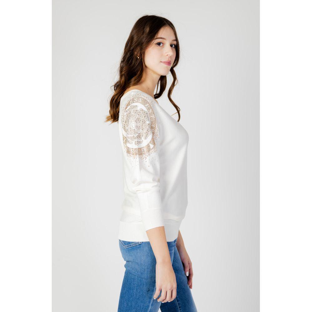 Guess White Viscose Tops & T-Shirt - Arichezz.store